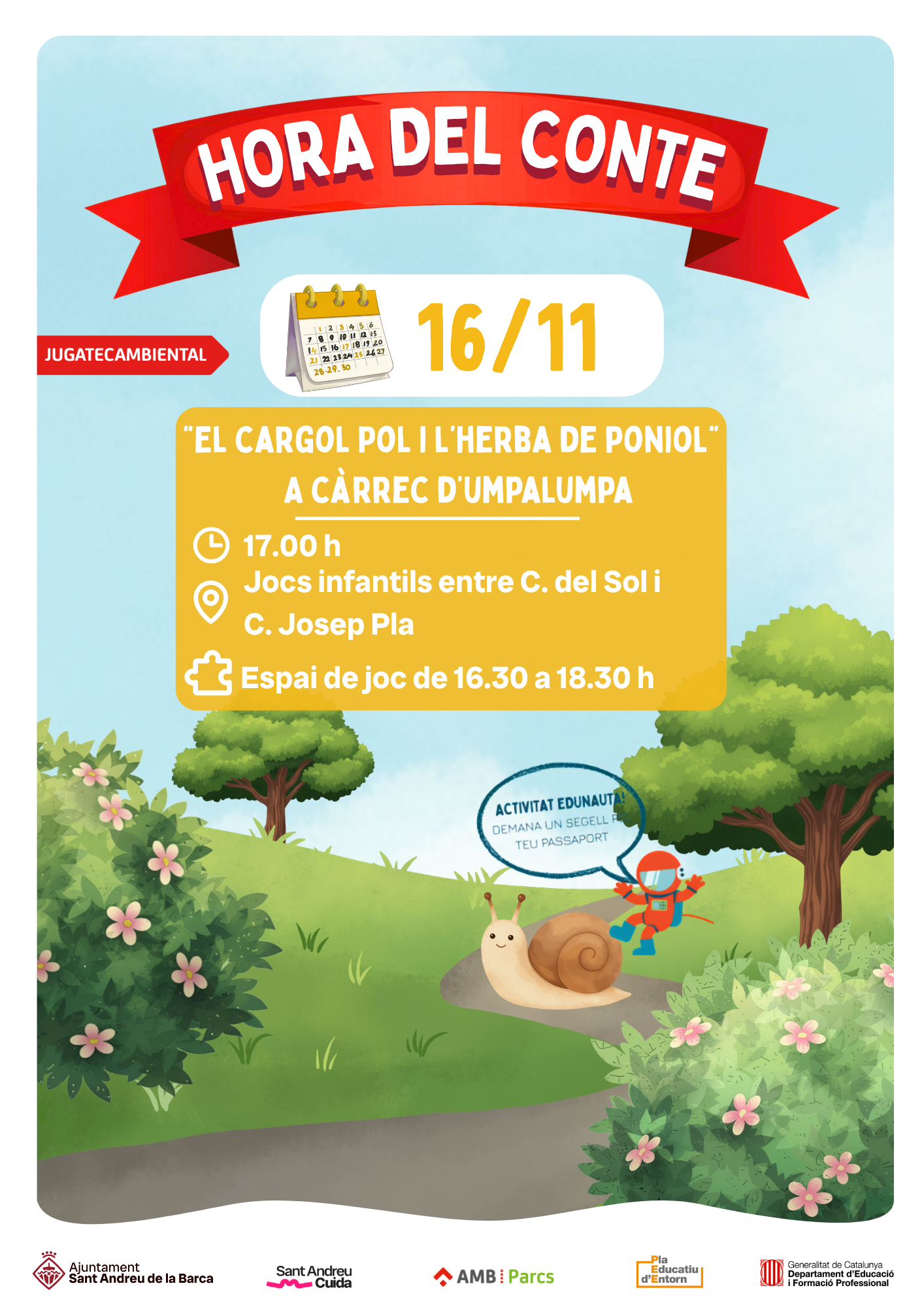 El cargol Pol i l'herba Poniol
